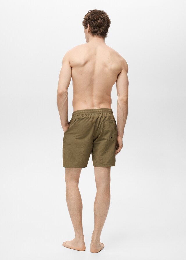 Mango Basic-Badeshorts mit Kordelzug Nur noch ein Tag übrig