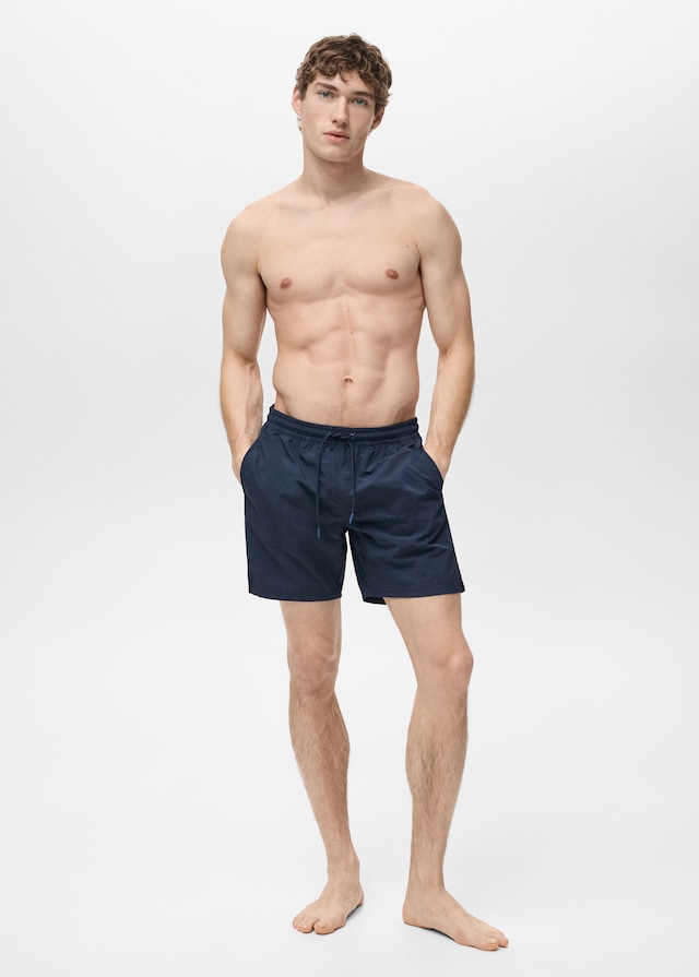Mango Basic-Badeshorts mit Kordelzug Super Rabatt