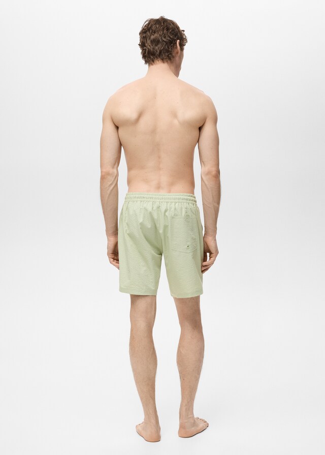 Mango Badeshorts mit Seersucker-Effekt 50% Rabatt mit kostenlosem Versand