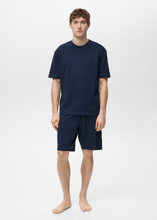 Mango Pack Kurzer Baumwoll-Pyjama Outlet