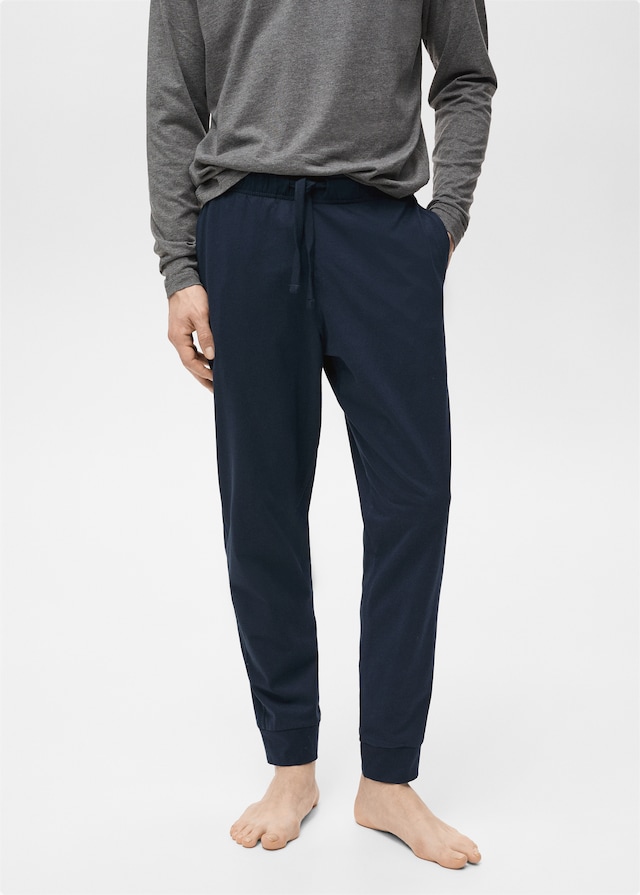 Mango Pack mit langem Pyjama aus 100 % Baumwolle Auslauf