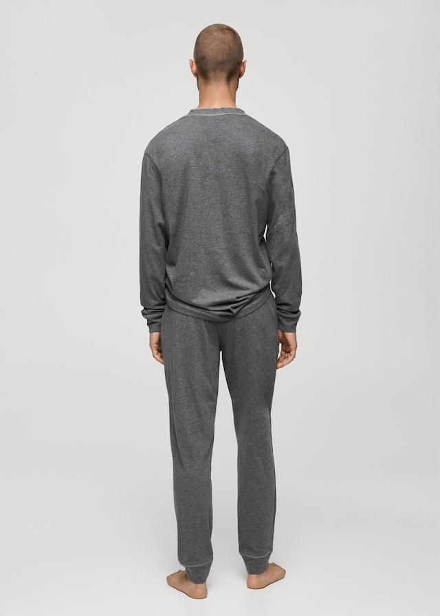 Mango Pack mit langem Pyjama aus 100 % Baumwolle Verkauf