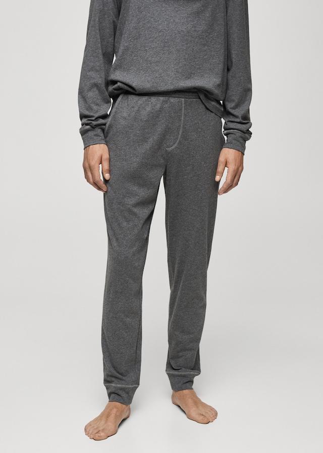 Mango Pack mit langem Pyjama aus 100 % Baumwolle Verkauf