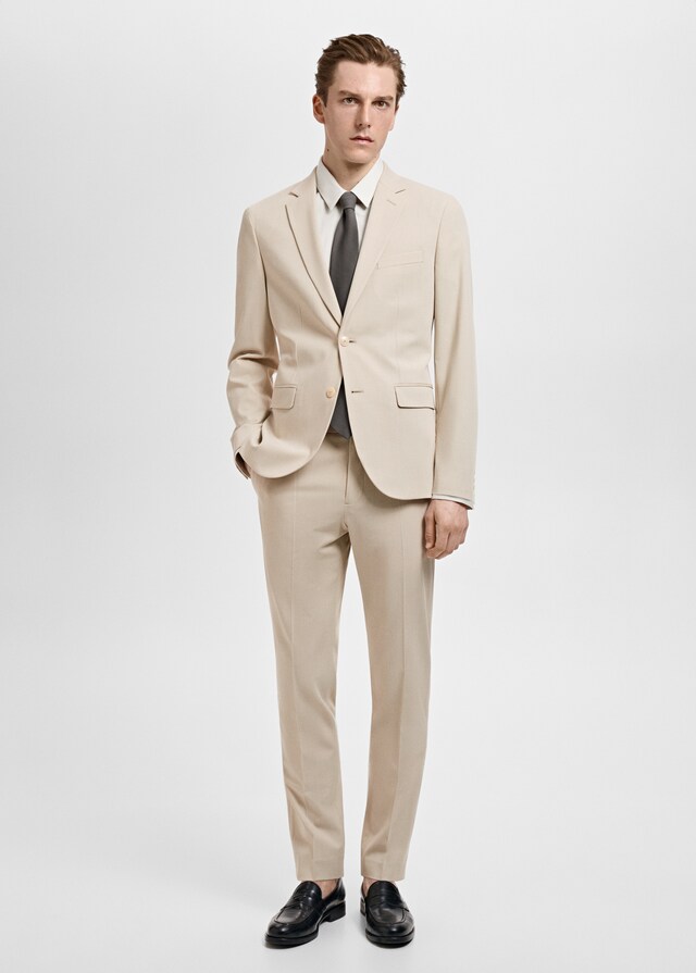 Mango Super Slim Fit-Anzugsakko aus Stretchgewebe Fabrikverkauf