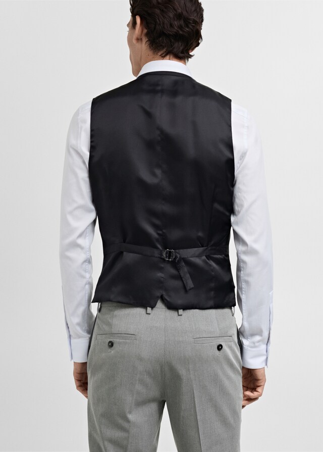 Mango Super-Slim-Fit-Anzugweste Paris Großer Ausverkauf
