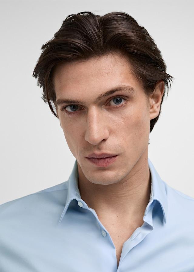 Mango Slim Fit-Anzugshemd aus Baumwolle Online Shopping