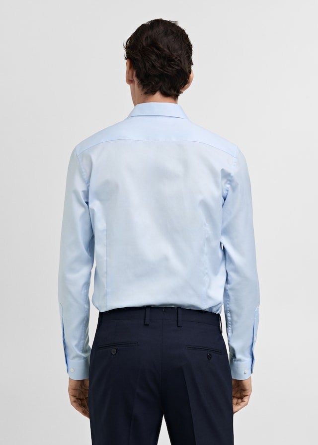 Mango Slim Fit-Oberhemd aus Baumwoll-Popeline Preisnachlass