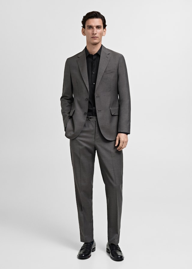 Mango Slim Fit-Oberhemd aus Baumwoll-Popeline Saisonschlussverkauf