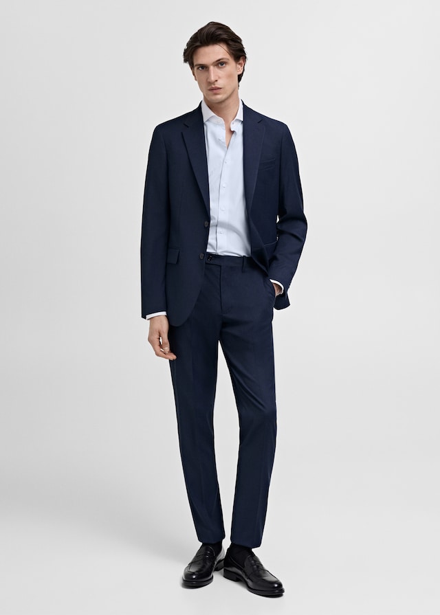 Mango Gestreiftes Oberhemd mit Kontrastkragen Cyber Monday