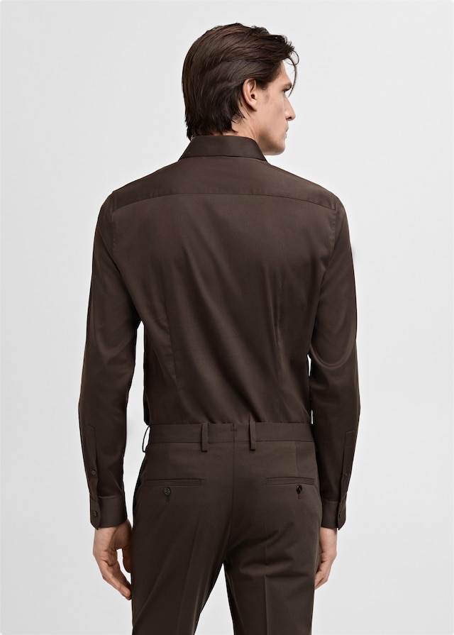Mango Super Slim Fit-Anzugshemd aus Baumwoll-Stretch Weihnachtsangebot