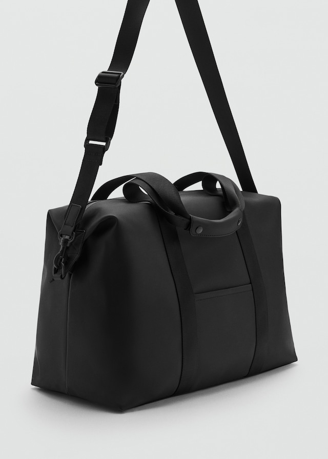 Mango Gummierte Bowlingtasche Räumungsverkauf
