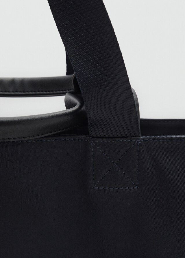 Mango Tote-Bag aus Baumwolle mit Taschen Tägliche Deals