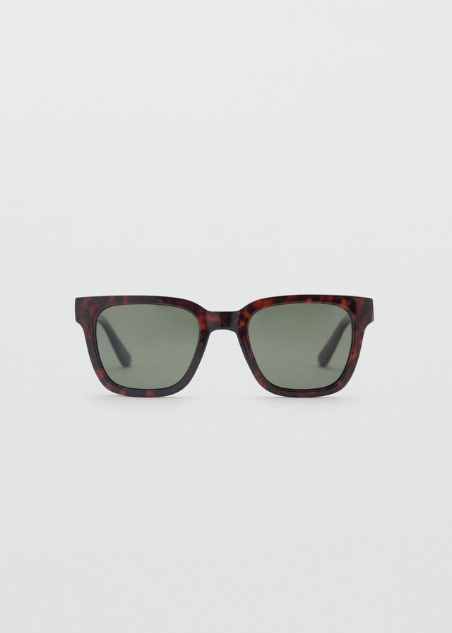 Mango Polarisierte Sonnenbrille mit rechteckigem Design