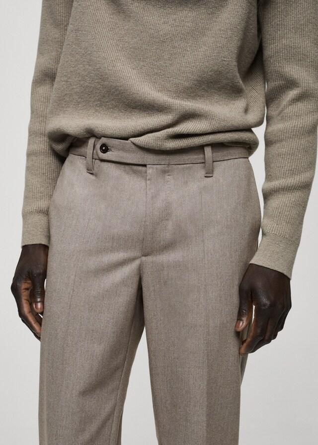 Mango Slim-Fit-Flanellhose Günstig kaufen