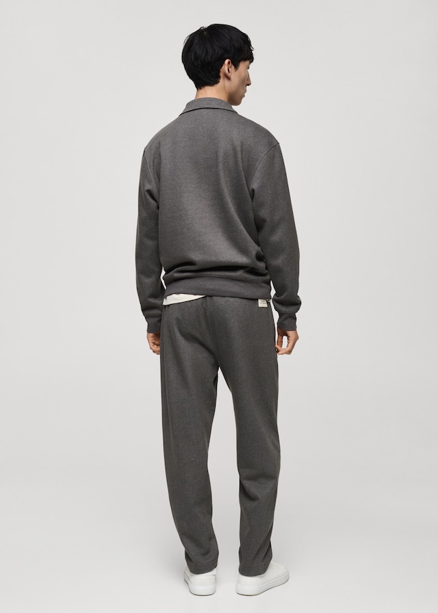 Mango Jogger Pants aus Baumwolle mit Stickdetail Versandkostenfrei