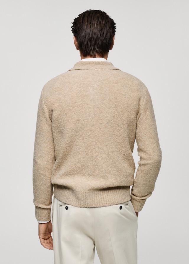 Mango Strick-Poloshirt mit Mini-Bouclé Saisonschlussverkauf