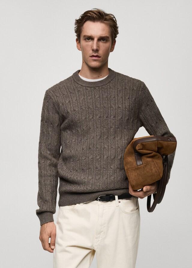 Mango Pullover mit Zopfmuster Black Friday