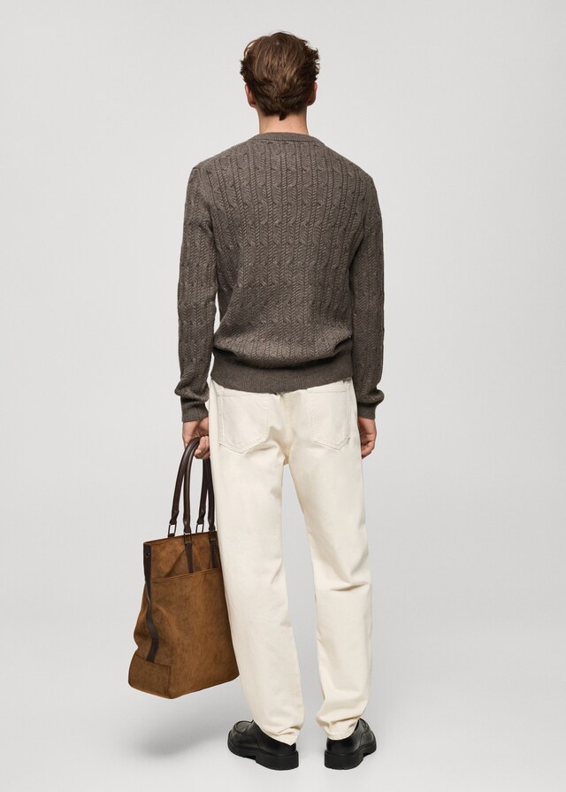 Mango Pullover mit Zopfmuster Black Friday