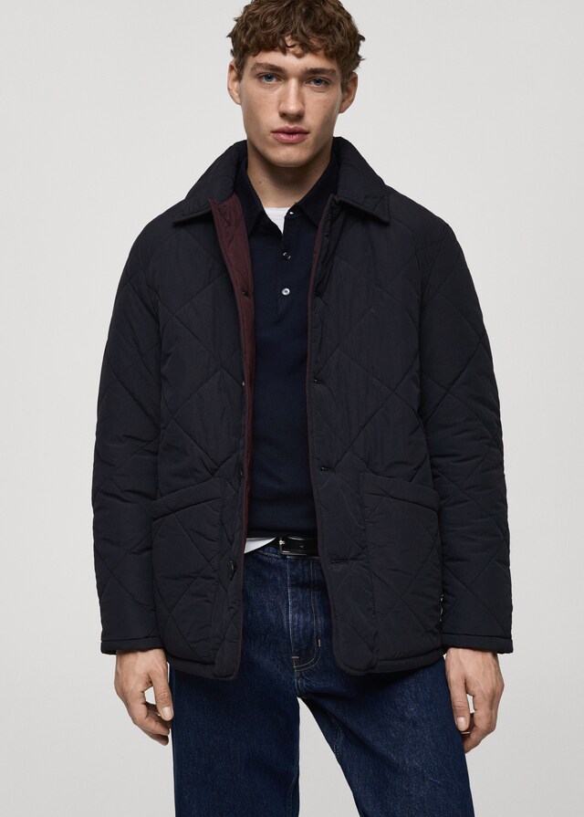 Mango Zweifarbige Wendejacke in Stepp-Optik Top Angebot