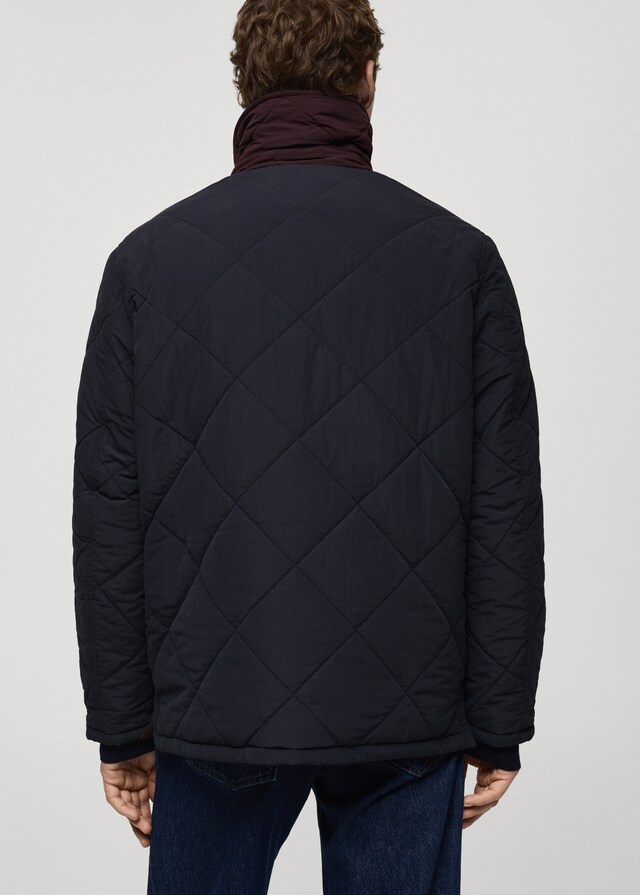 Mango Zweifarbige Wendejacke in Stepp-Optik Top Angebot