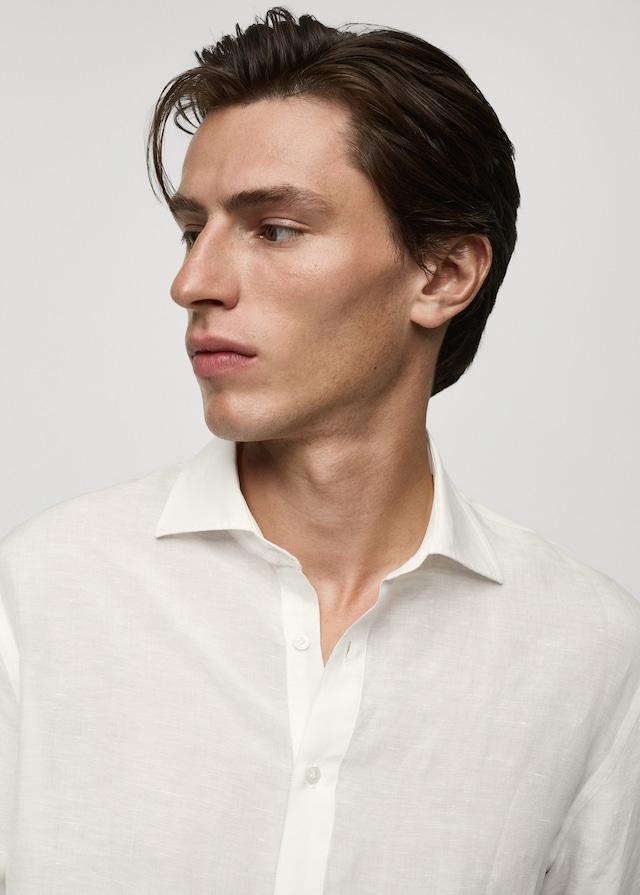 Mango Relaxed-Fit-Hemd aus Leinen mit Tencel Zeitlich begrenztes Angebot