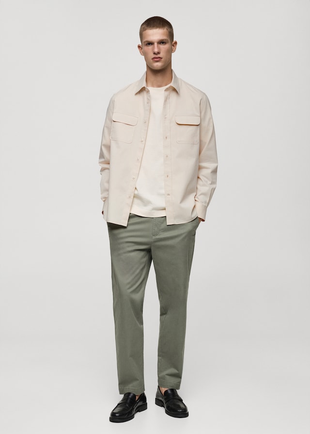 Mango Overshirt aus Baumwoll-Twill mit Taschen Exklusive Angebote
