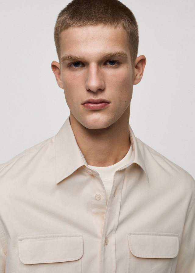 Mango Overshirt aus Baumwoll-Twill mit Taschen Exklusive Angebote