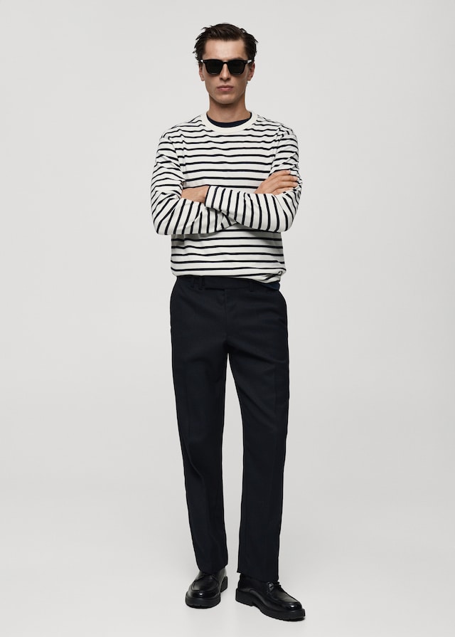 Mango Gestreiftes T-Shirt aus 100 % Baumwolle Kauf eins, bekomm eins gratis
