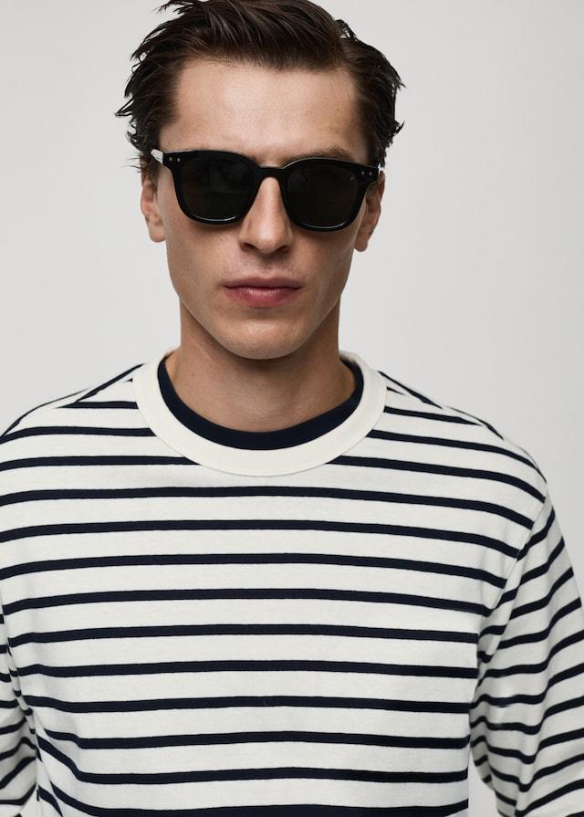 Mango Gestreiftes T-Shirt aus 100 % Baumwolle Kauf eins, bekomm eins gratis