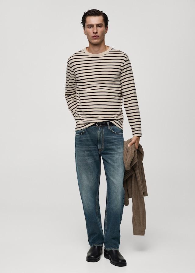 Mango Gestreiftes T-Shirt aus 100 % Baumwolle Tägliche Deals