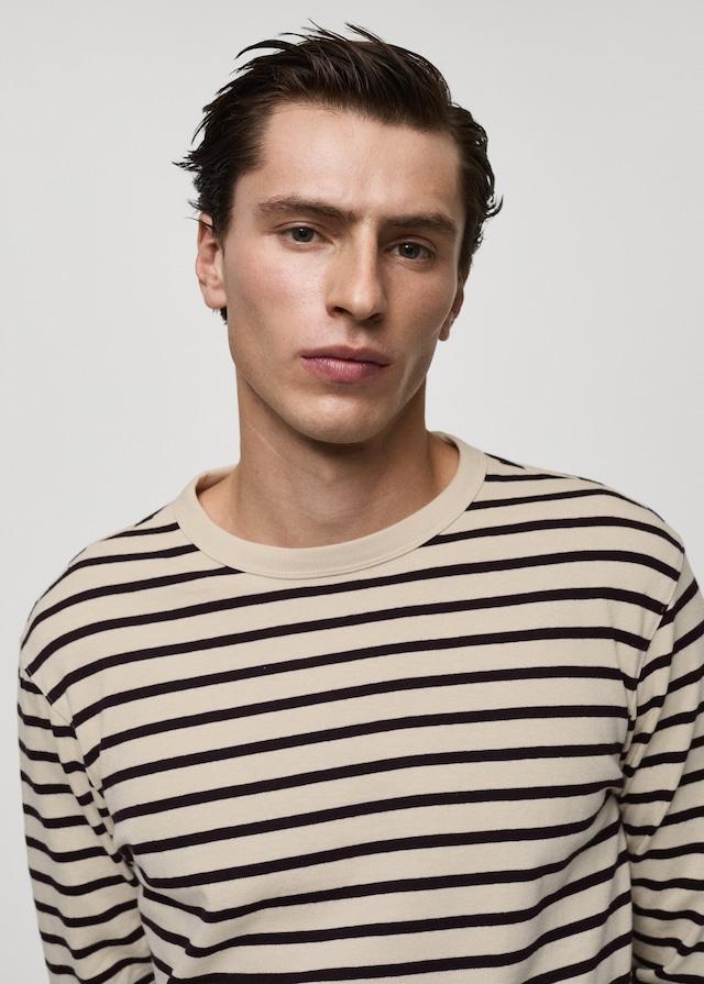 Mango Gestreiftes T-Shirt aus 100 % Baumwolle Tägliche Deals