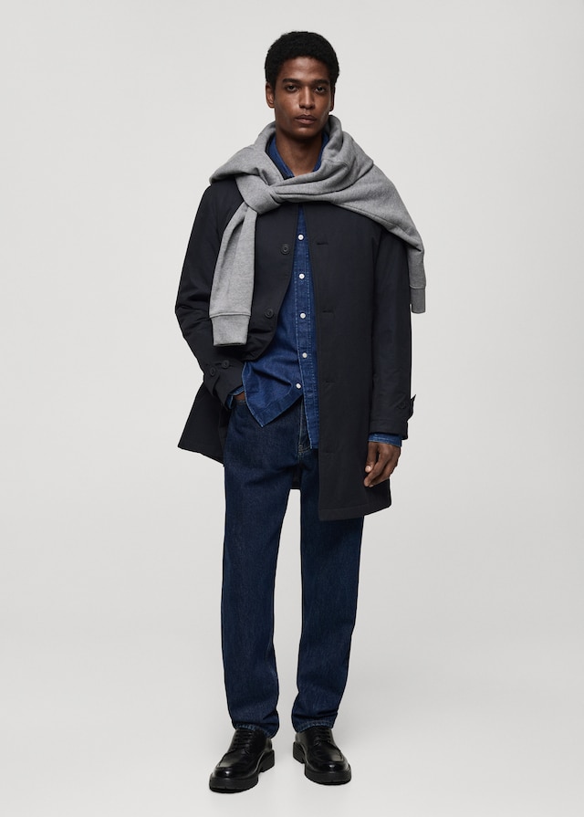 Mango Wasserabweisender Stepp-Trenchcoat Begrenzte Freigabe