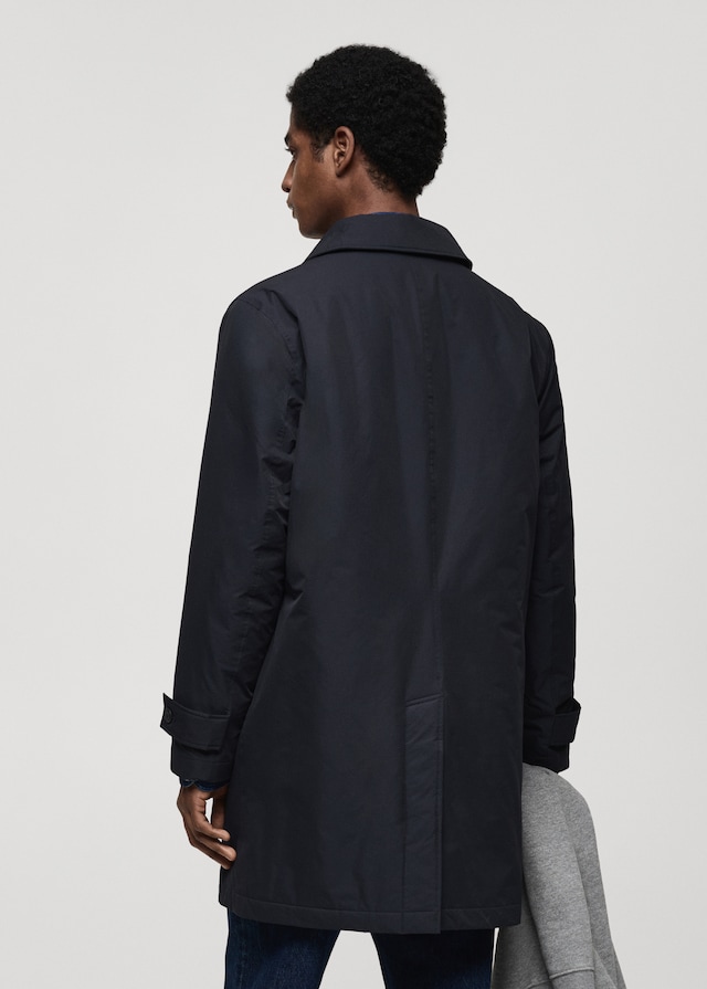 Mango Wasserabweisender Stepp-Trenchcoat Begrenzte Freigabe