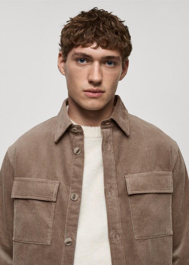 Mango Cord-Overshirt mit Taschen Letzte 2 Tage