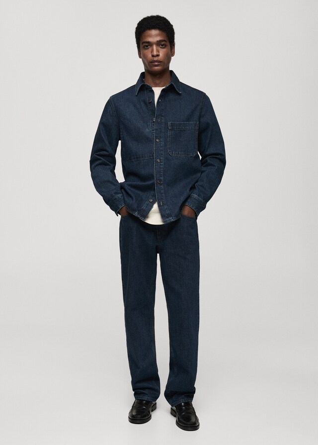 Mango Regular-Fit-Overshirt aus Jeans Bis zu 65% Rabatt