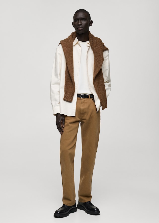 Mango Straight-Fit-Baumwollhose Bis zu 55% Rabatt