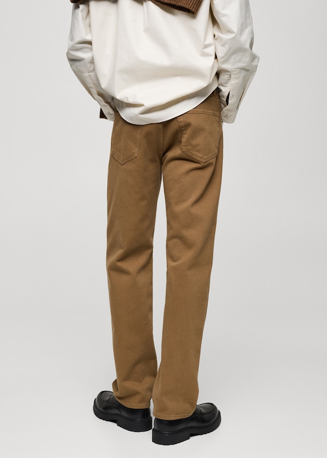 Mango Straight-Fit-Baumwollhose Bis zu 55% Rabatt