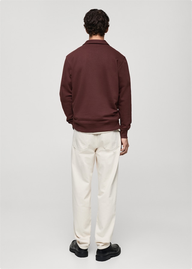 Mango Regular-Fit-Polo-Sweatshirt aus Baumwolle 50% Rabatt mit kostenlosem Versand