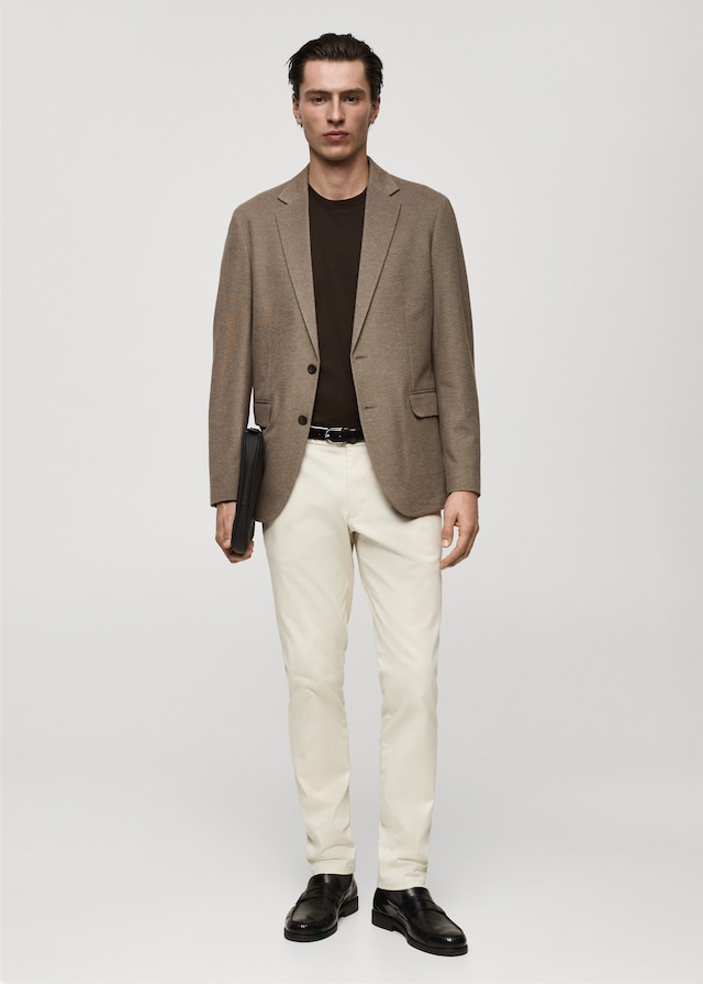 Mango Slim Fit-Blazer aus Baumwolle Fabrikladen