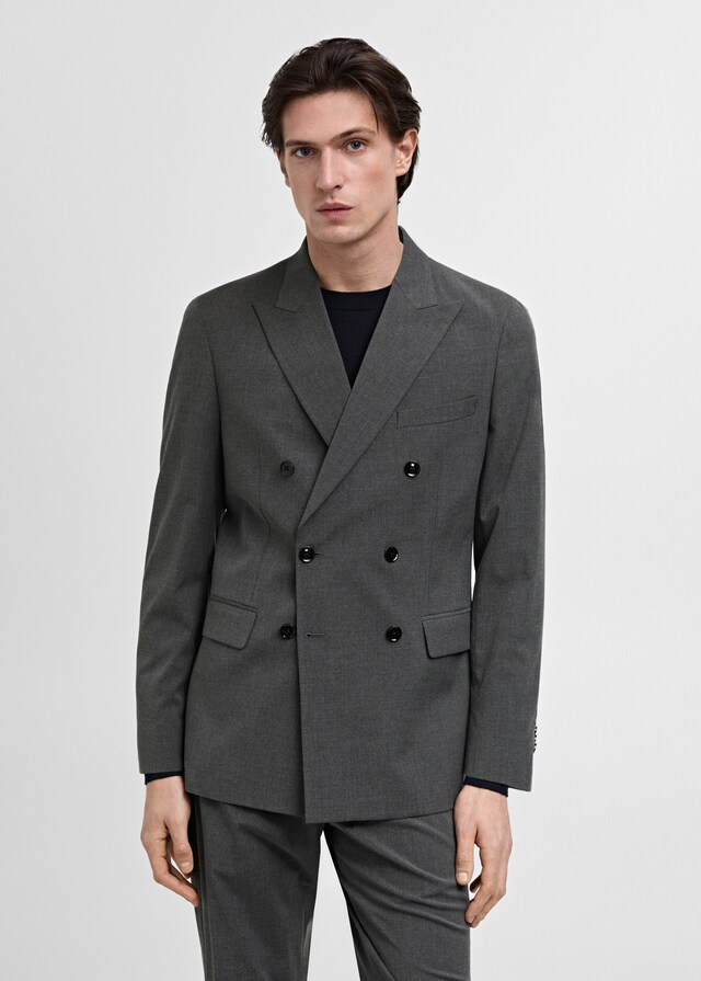 Mango Zweireihiges Slim-Fit-Sakko Mónaco Black Friday Preise