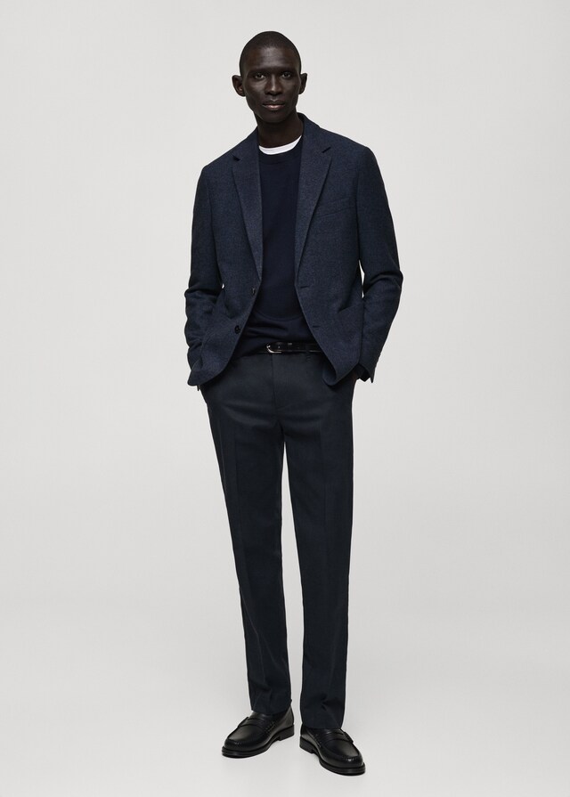 Mango Slim-Fit-Blazer aus Wollgemisch 50% Rabatt für begrenzte Zeit