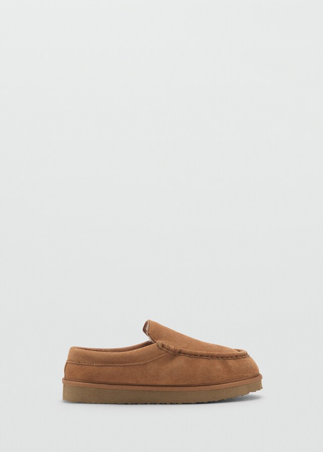 Mango Wildleder-Clogs mit Plüsch-Innenfutter Online