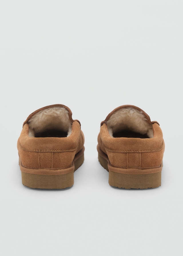 Mango Wildleder-Clogs mit Plüsch-Innenfutter Online