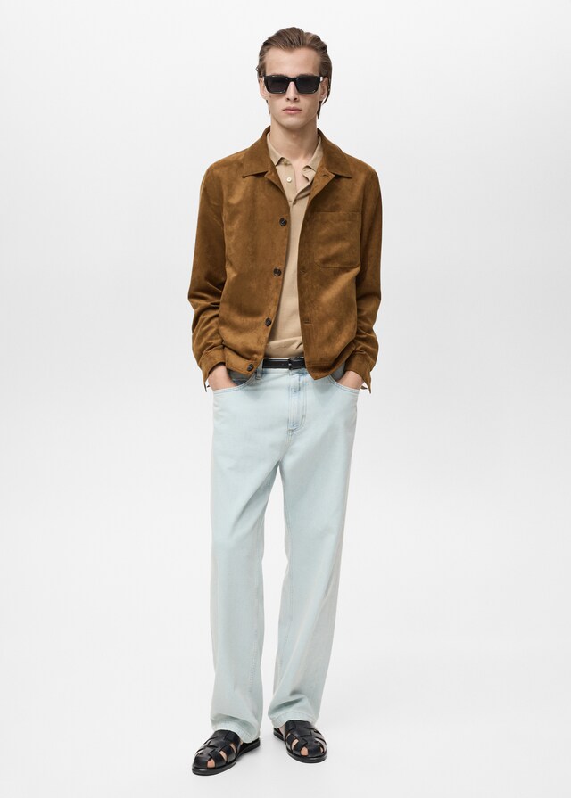 Mango Overshirt mit Wildleder-Effekt Outlet