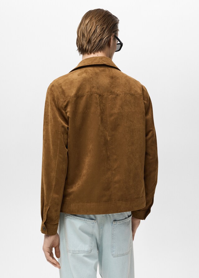 Mango Overshirt mit Wildleder-Effekt Outlet