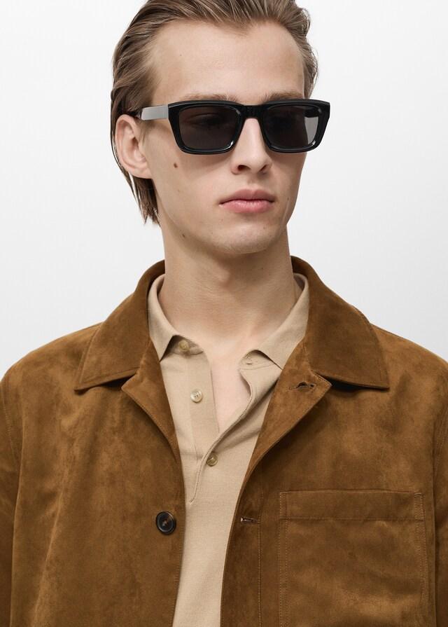 Mango Overshirt mit Wildleder-Effekt Outlet