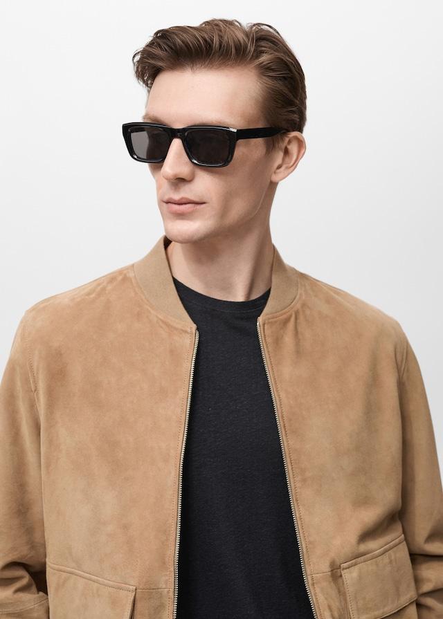 Mango Bomberjacke aus Wildleder Verkauf