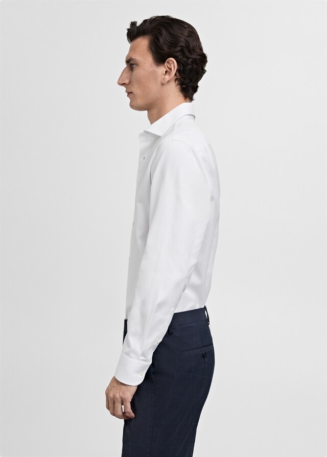 Mango Slim Fit-Anzughemd aus 100 % Baumwolle Angebote