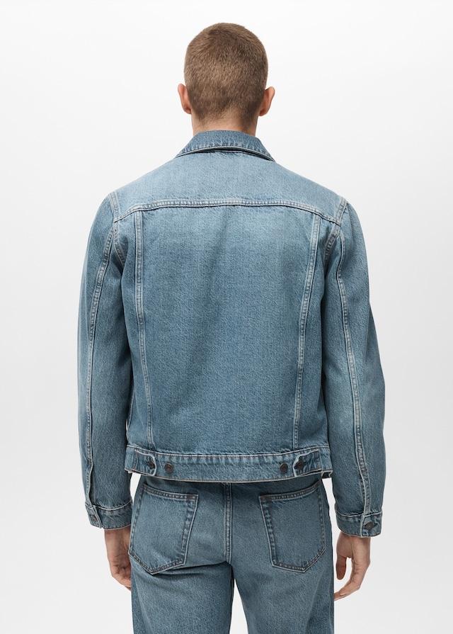 Mango Jeansjacke in Used-Optik Limitierter Zeitrabatt
