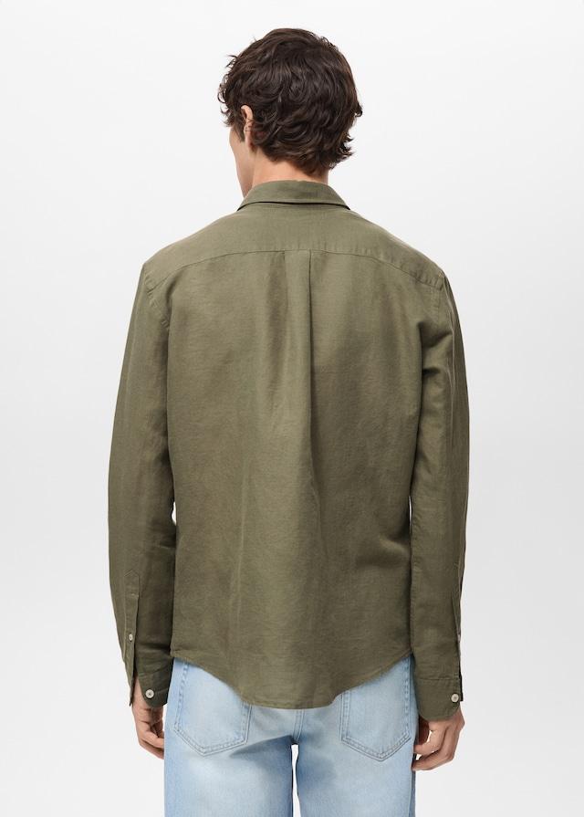 Mango Classic-Fit-Leinenhemd Rabatt